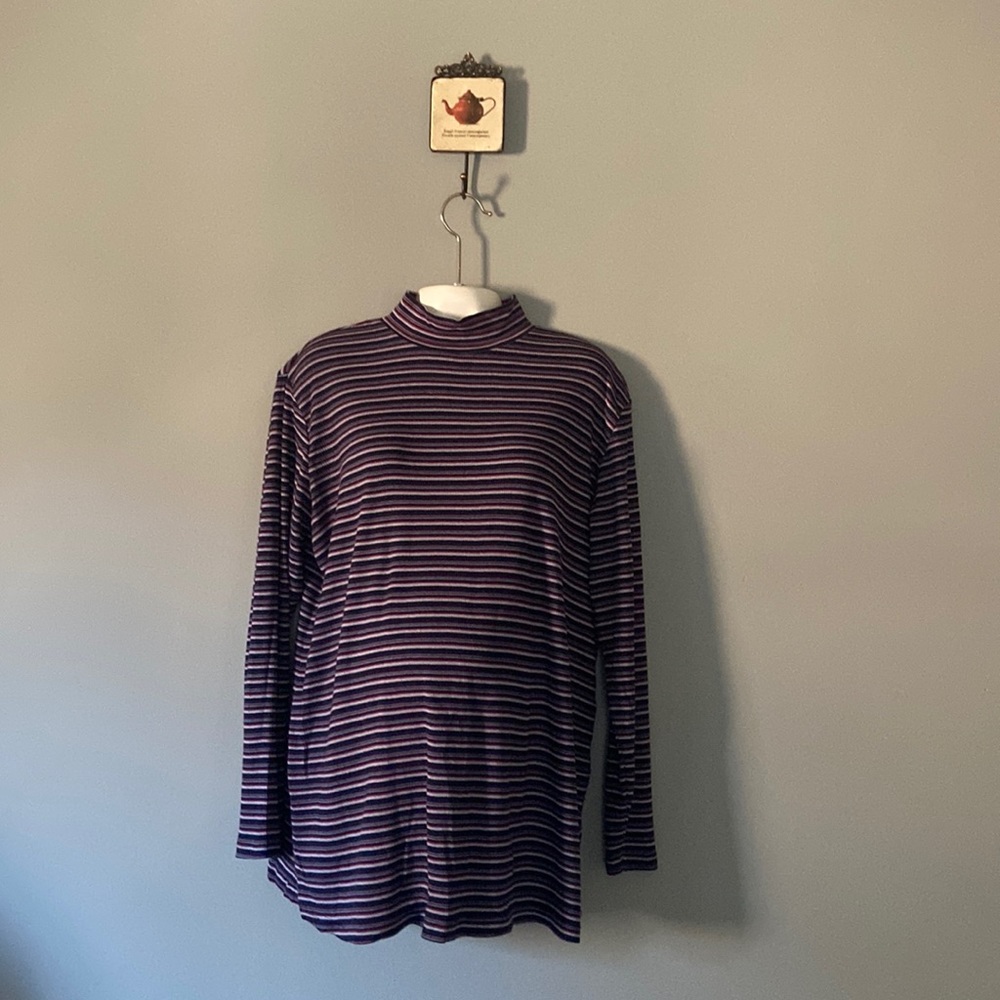 In Due Time Stretch Mock Turtleneck Maternity Top Size L